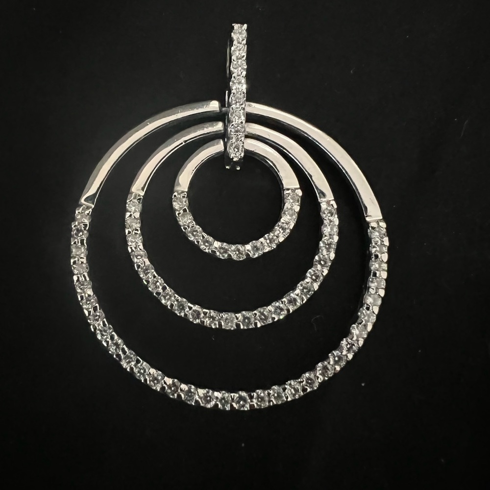 5/$20 Fashion silver and rhinestone pendant